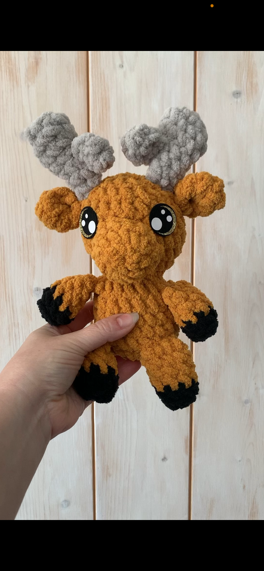 Sweet Dreams Gift Set - Yellow Blanket with Moose