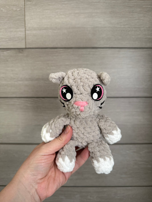 Sweet Dreams Gift Set - Yellow Blanket with Gray Kitten