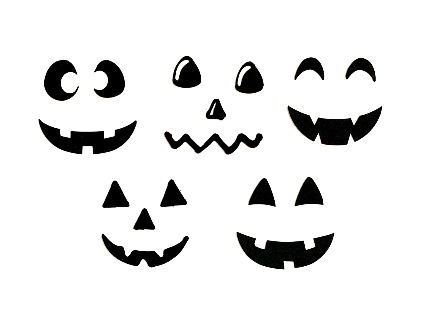 Felt pumpkin face