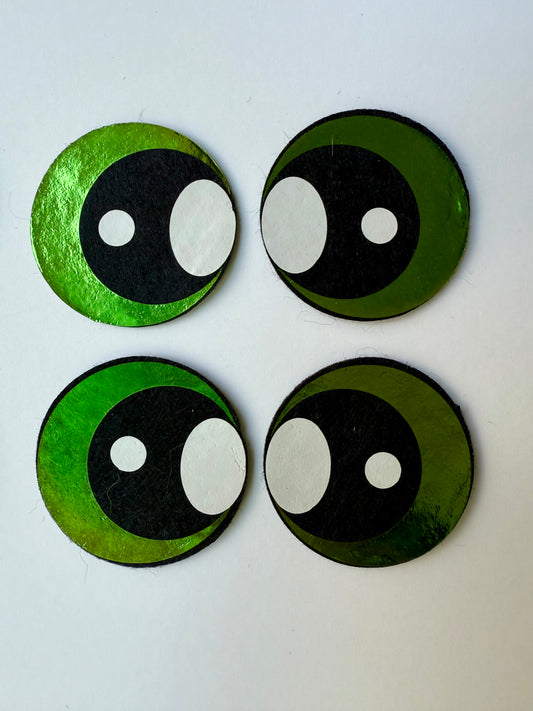 38 mm/1.5 inch - Foil Felt Eyes (4 pack)