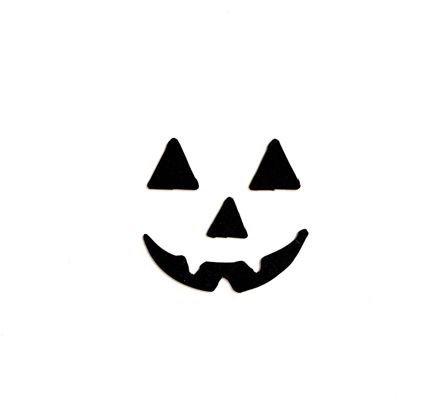 Felt pumpkin face
