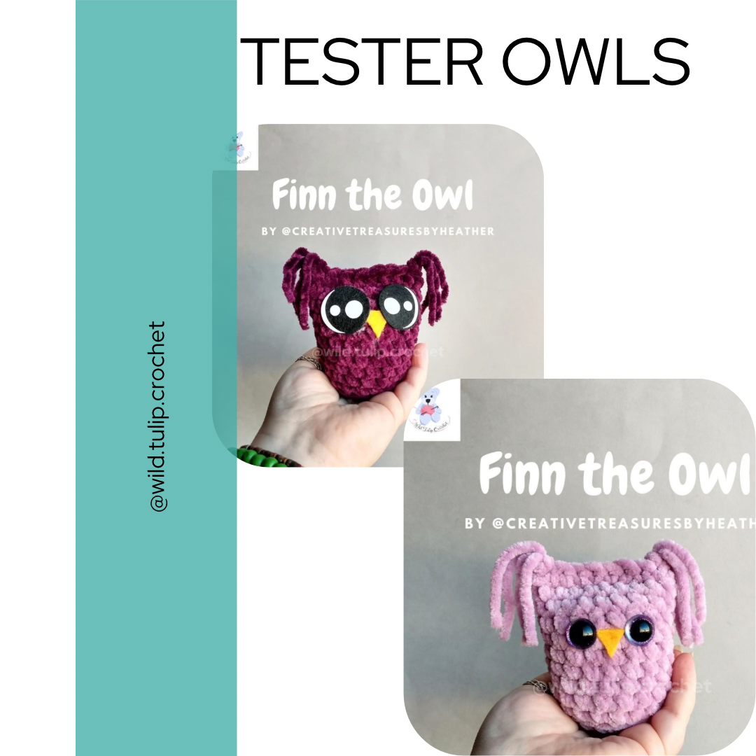 Finn the Owl printable crochet pattern