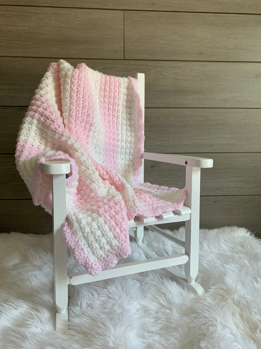 Pink baby blanket