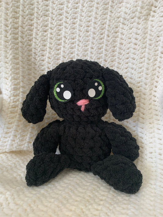 Sweet Dreams Gift Set - Pink Blanket with Black Bunny