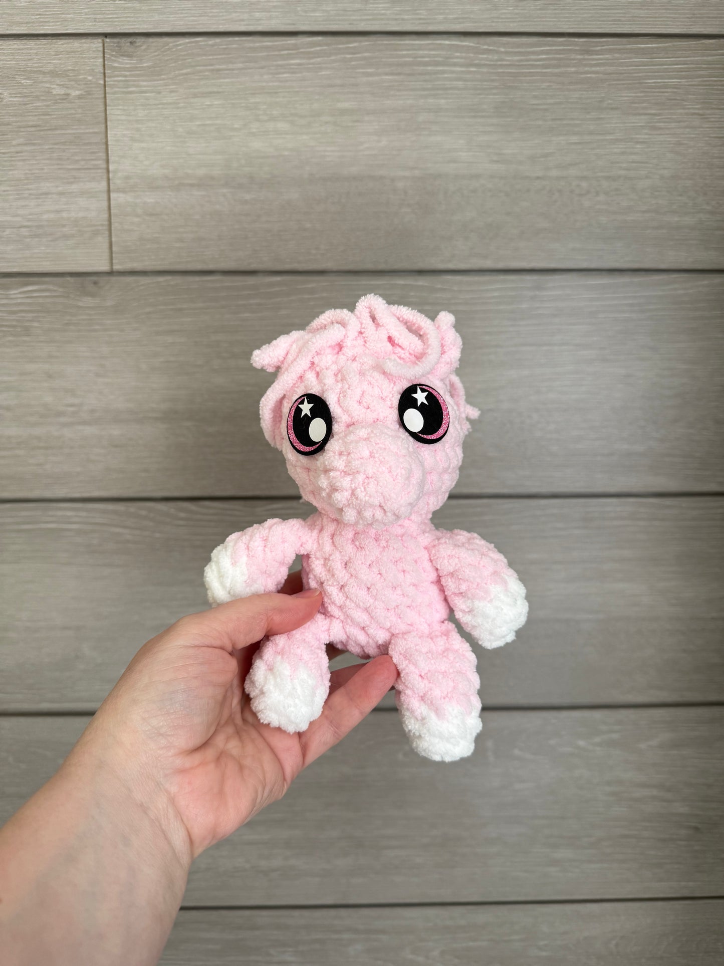 Sweet Dreams Gift Set - Yellow Blanket with Pink Horse