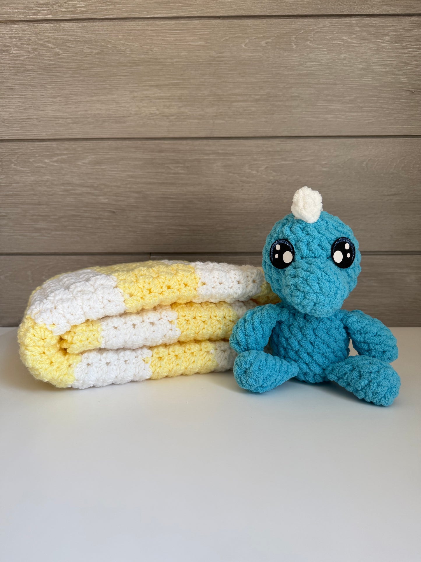 Sweet Dreams Gift Set - Yellow Blanket with Dino