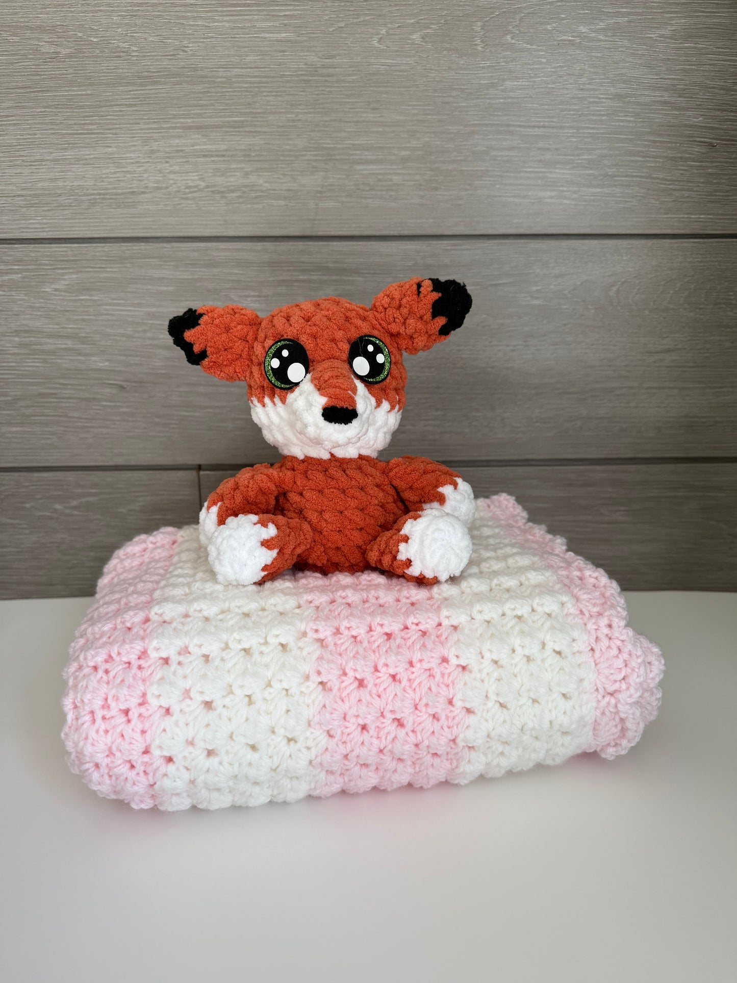 Sweet Dreams Gift Set - Pink Blanket with Fox