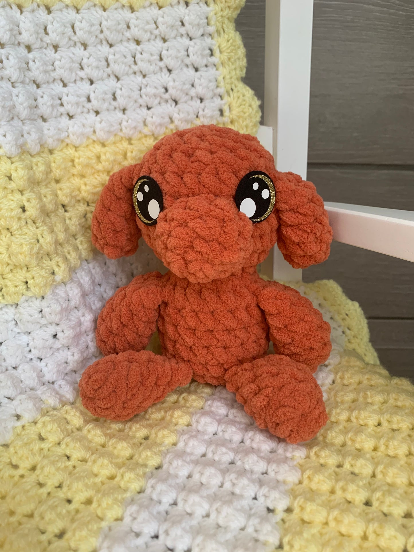 Sweet Dreams Gift Set - Yellow Blanket with Orange Dog