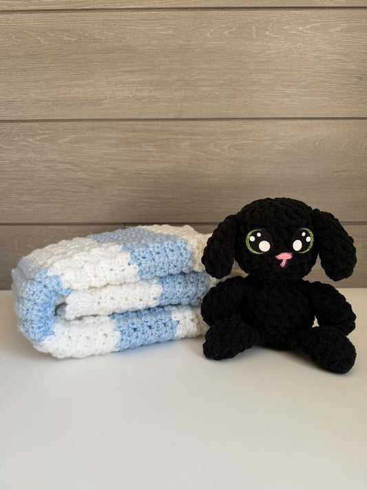 Sweet Dreams Gift Set - Blue Blanket with Bunny