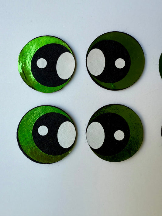 38 mm/1.5 inch - Foil Felt Eyes (4 pack)