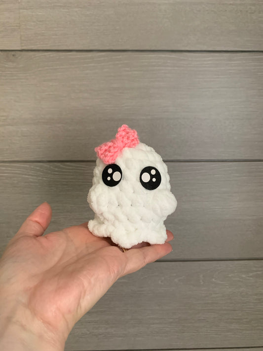 Whisper the Ghost with pink bow