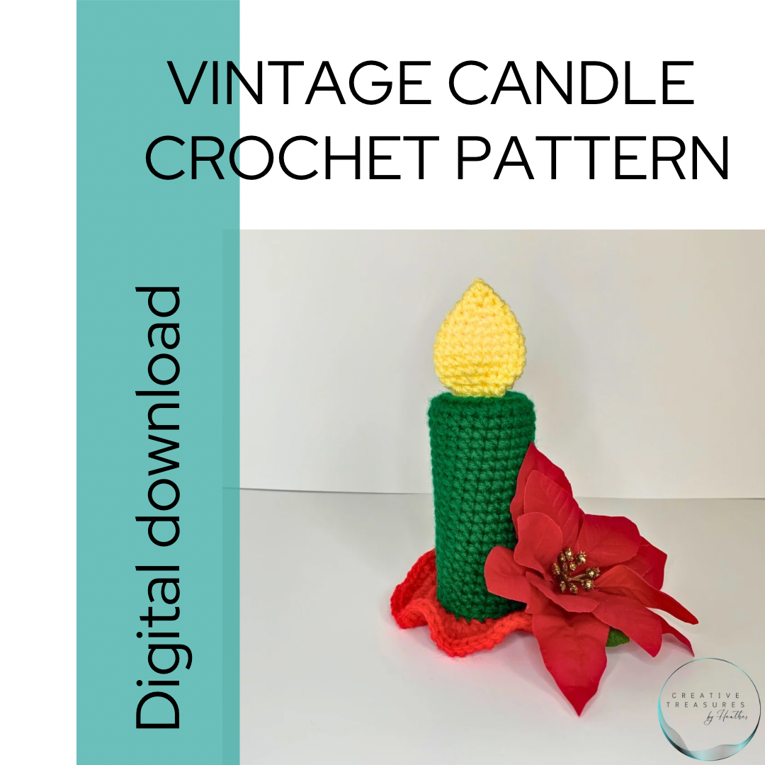 Vintage Candle printable crochet pattern