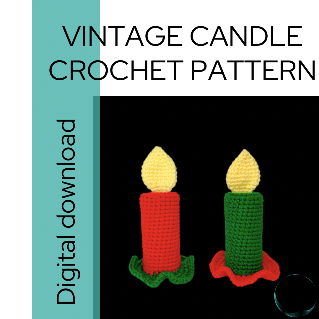 Vintage Candle printable crochet pattern