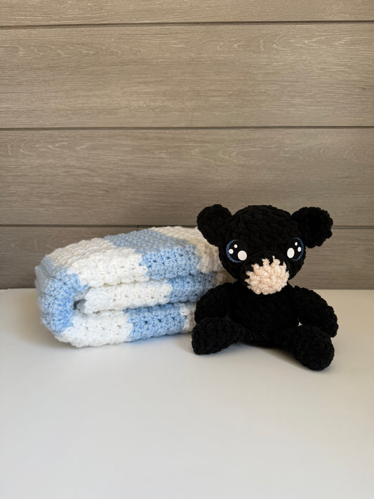 Sweet Dreams Gift Set - Blue Blanket with Bear
