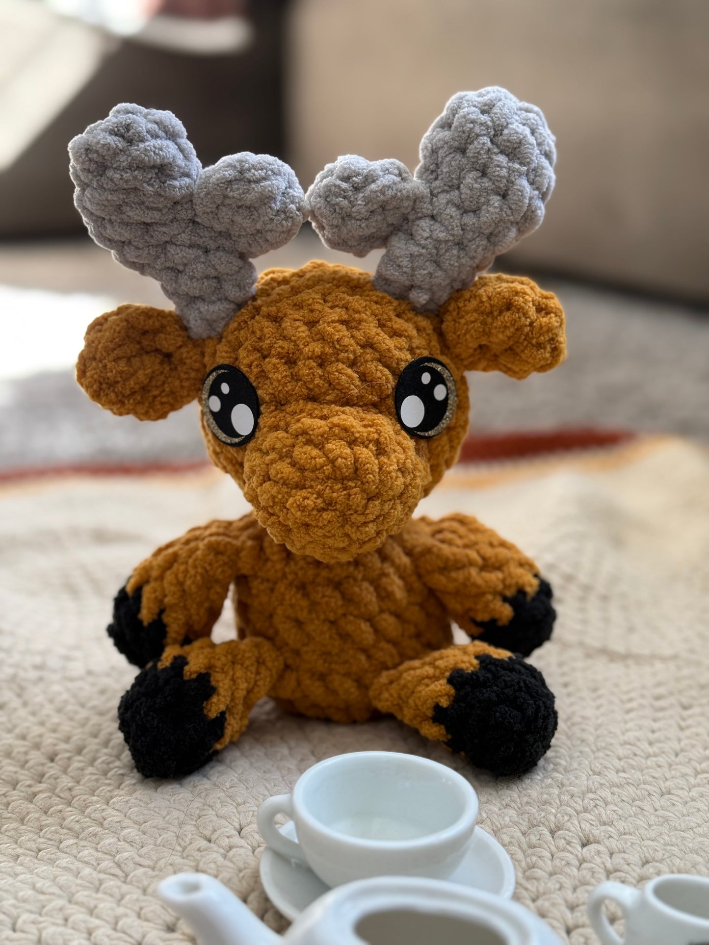 Sweet Dreams Gift Set - Pink Blanket with Moose